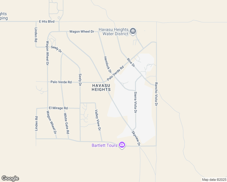 map of restaurants, bars, coffee shops, grocery stores, and more near 7742 Valley View Drive in Lake Havasu City