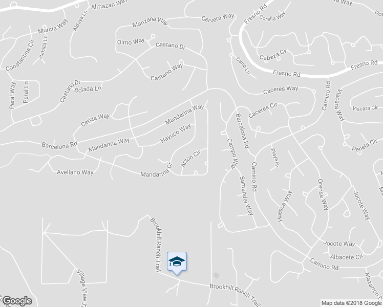 map of restaurants, bars, coffee shops, grocery stores, and more near 10 Arzon Circle in Hot Springs