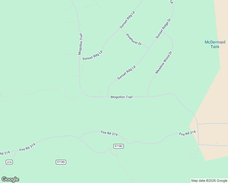 map of restaurants, bars, coffee shops, grocery stores, and more near 8202 Mogollon Trail in Happy Jack