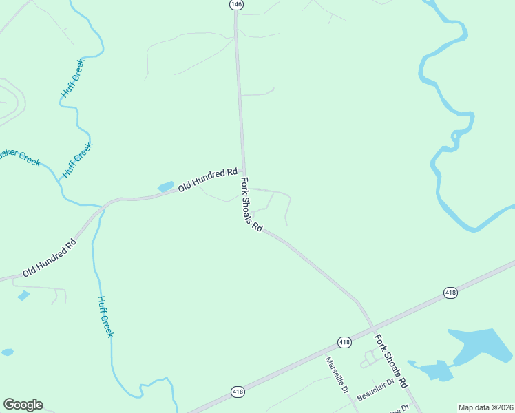 map of restaurants, bars, coffee shops, grocery stores, and more near 3583 Fork Shoals Road in Simpsonville