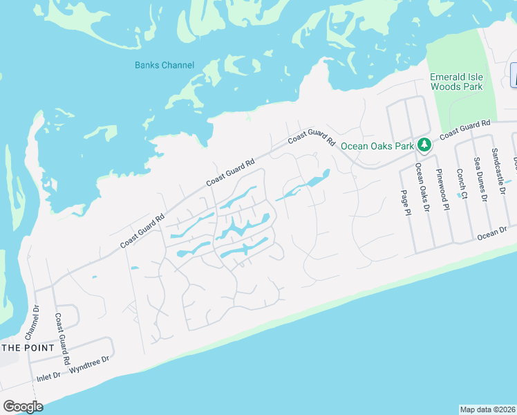 map of restaurants, bars, coffee shops, grocery stores, and more near 201 Albatross Court in Emerald Isle