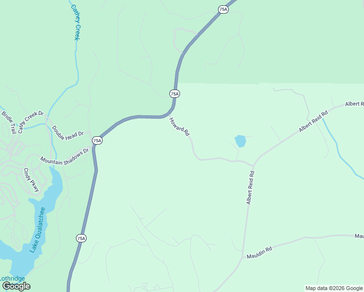map of restaurants, bars, coffee shops, grocery stores, and more near 132 Howard Road in Sautee Nacoochee