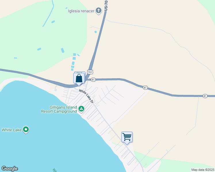 map of restaurants, bars, coffee shops, grocery stores, and more near in White Oak