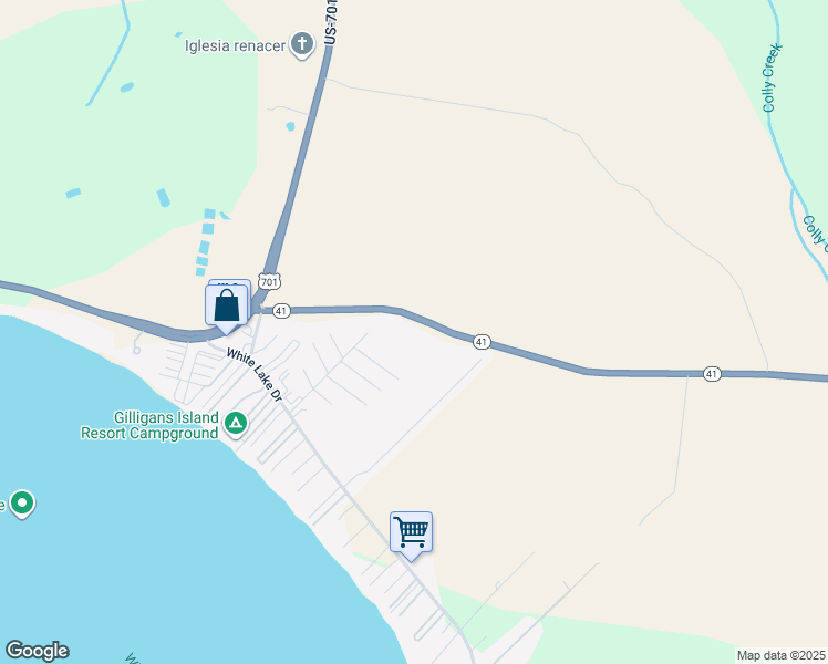 map of restaurants, bars, coffee shops, grocery stores, and more near 7674 North Carolina 41 in Elizabethtown