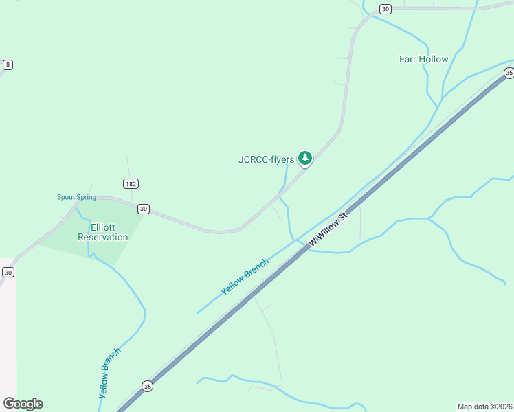 map of restaurants, bars, coffee shops, grocery stores, and more near 10130 County Road 30 in Woodville