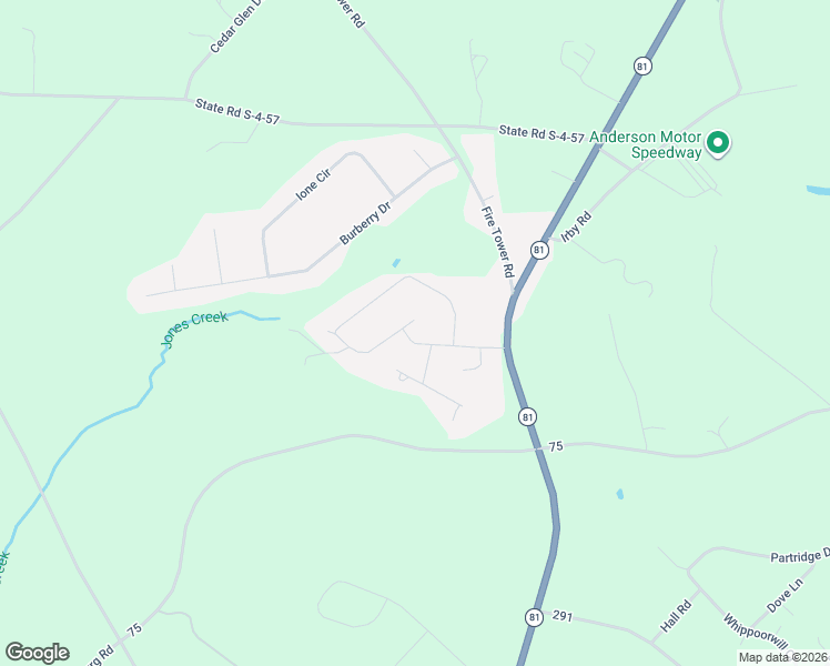 map of restaurants, bars, coffee shops, grocery stores, and more near 103 Sayle Drive in Williamston