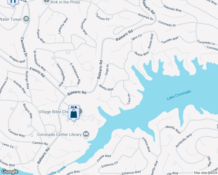 map of restaurants, bars, coffee shops, grocery stores, and more near 2 Cuerda Way in Hot Springs Village