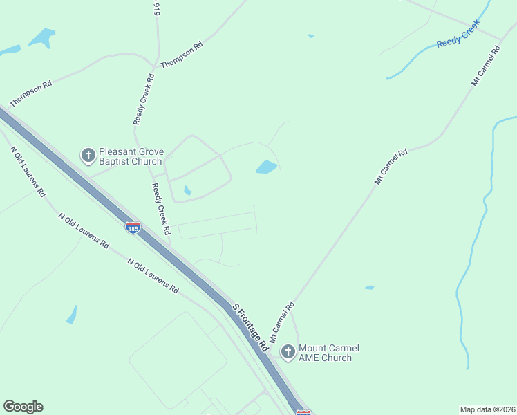 map of restaurants, bars, coffee shops, grocery stores, and more near 362 Green Meadows Circle in Fountain Inn