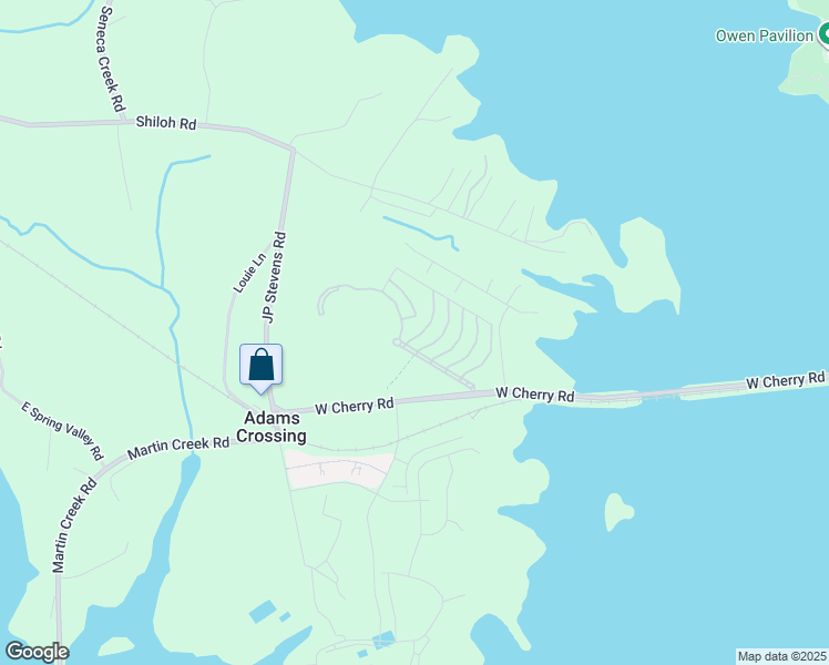 map of restaurants, bars, coffee shops, grocery stores, and more near 1314 Gadwall Way in Seneca