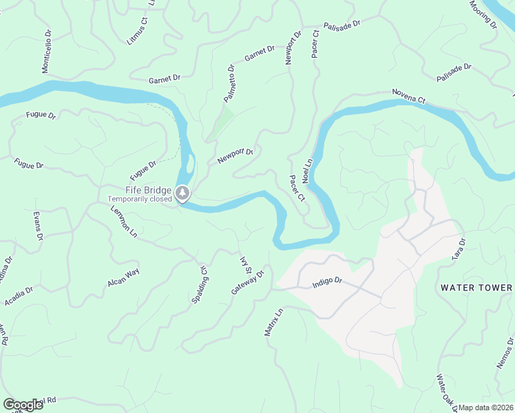map of restaurants, bars, coffee shops, grocery stores, and more near 93 Amy Lane in Ellijay