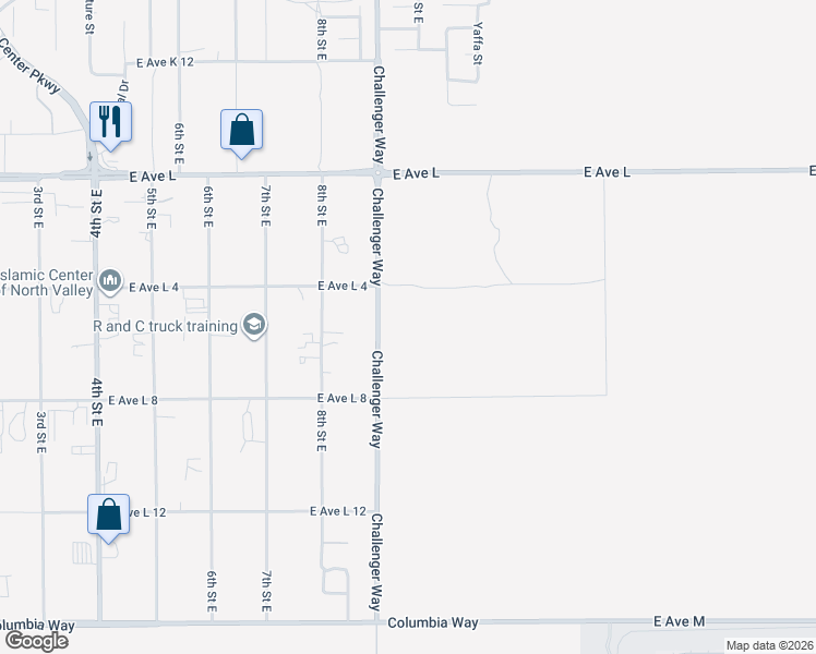 map of restaurants, bars, coffee shops, grocery stores, and more near in Lake Los Angeles