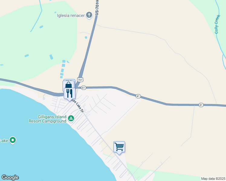 map of restaurants, bars, coffee shops, grocery stores, and more near 7614 Highway 41 in Elizabethtown