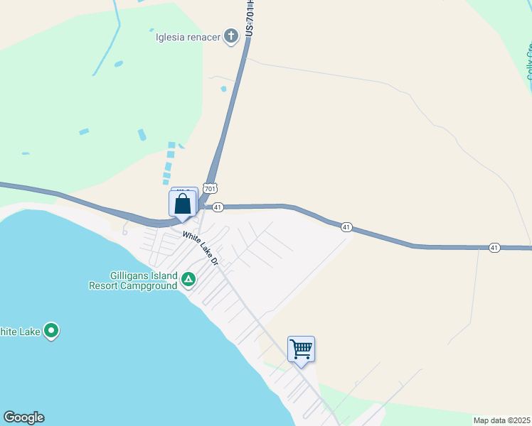 map of restaurants, bars, coffee shops, grocery stores, and more near 7534 North Carolina 41 in Elizabethtown