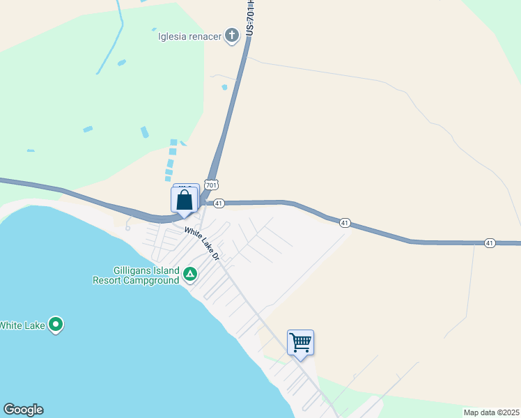 map of restaurants, bars, coffee shops, grocery stores, and more near North Carolina 41 in Elizabethtown