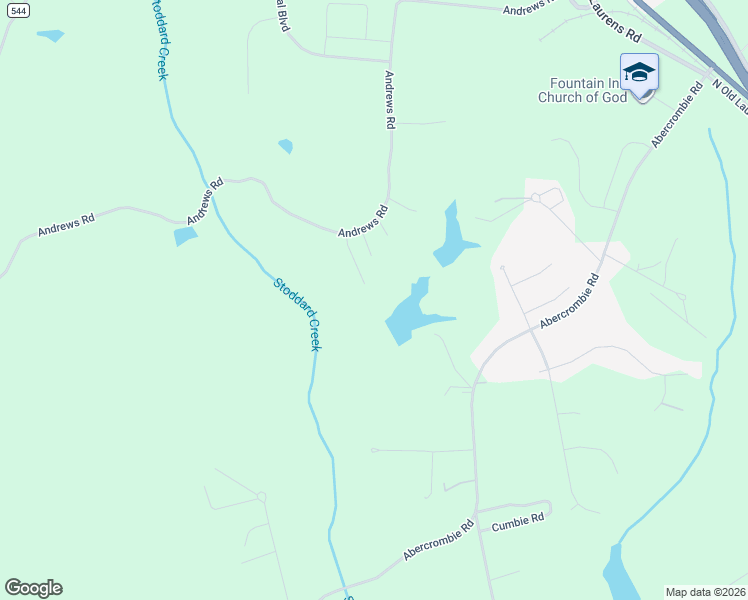 map of restaurants, bars, coffee shops, grocery stores, and more near 184 Austin Drive in Fountain Inn