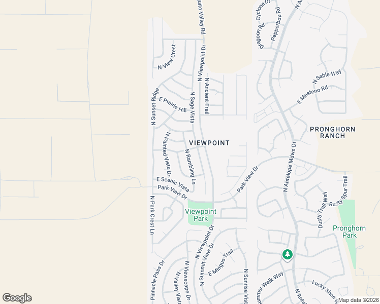 map of restaurants, bars, coffee shops, grocery stores, and more near 7890 North Sage Vista in Prescott Valley