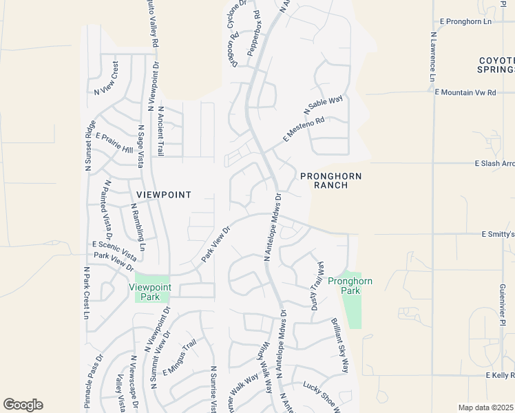 map of restaurants, bars, coffee shops, grocery stores, and more near 7611 East Sedalia Trail in Prescott Valley