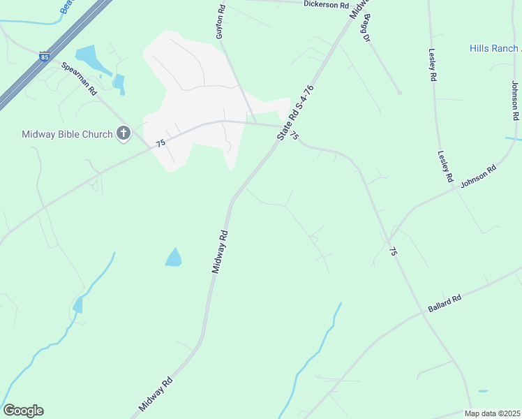 map of restaurants, bars, coffee shops, grocery stores, and more near 110 Woodland Lane in Williamston