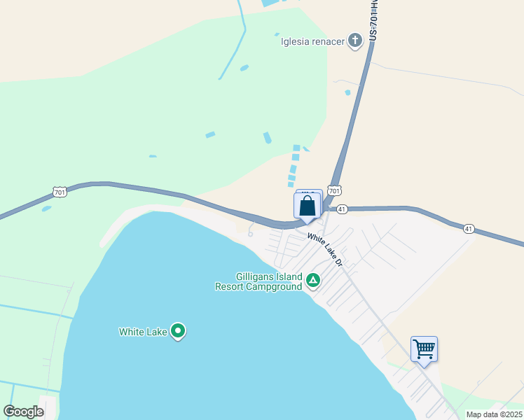 map of restaurants, bars, coffee shops, grocery stores, and more near 7027 U.S. 701 Highway in Elizabethtown