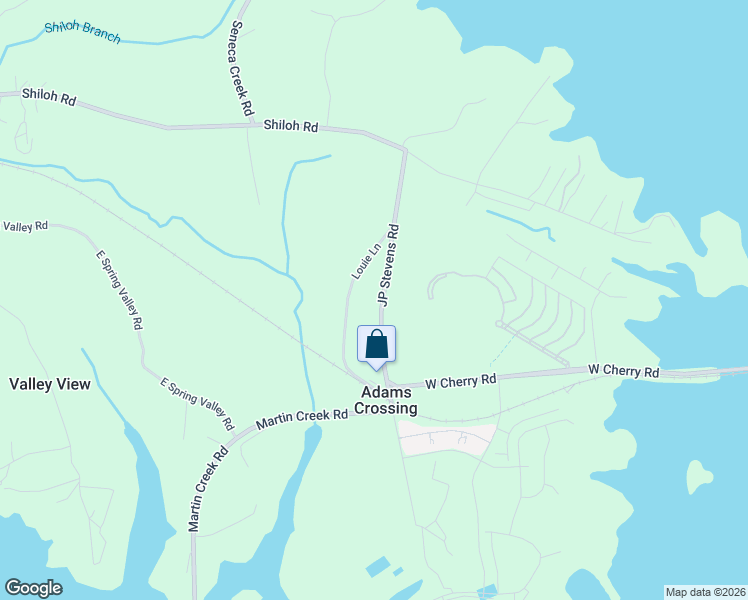 map of restaurants, bars, coffee shops, grocery stores, and more near 558 JP Stevens Road in Seneca