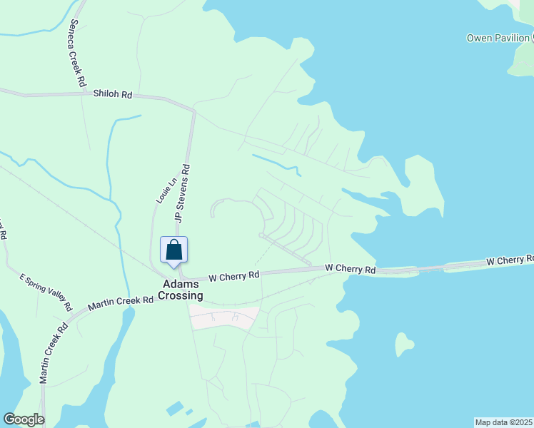 map of restaurants, bars, coffee shops, grocery stores, and more near 1622 Muscovy Way in Seneca