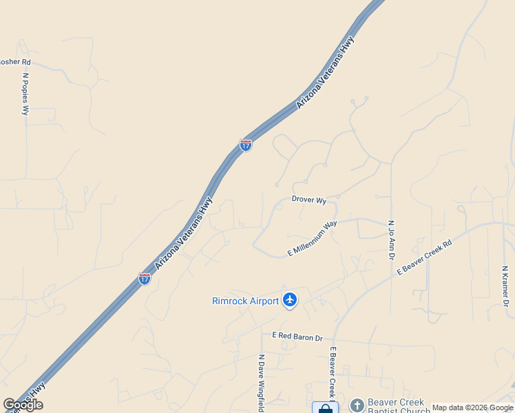 map of restaurants, bars, coffee shops, grocery stores, and more near 5965 North Pueblo Nuevo Place in Lake Montezuma