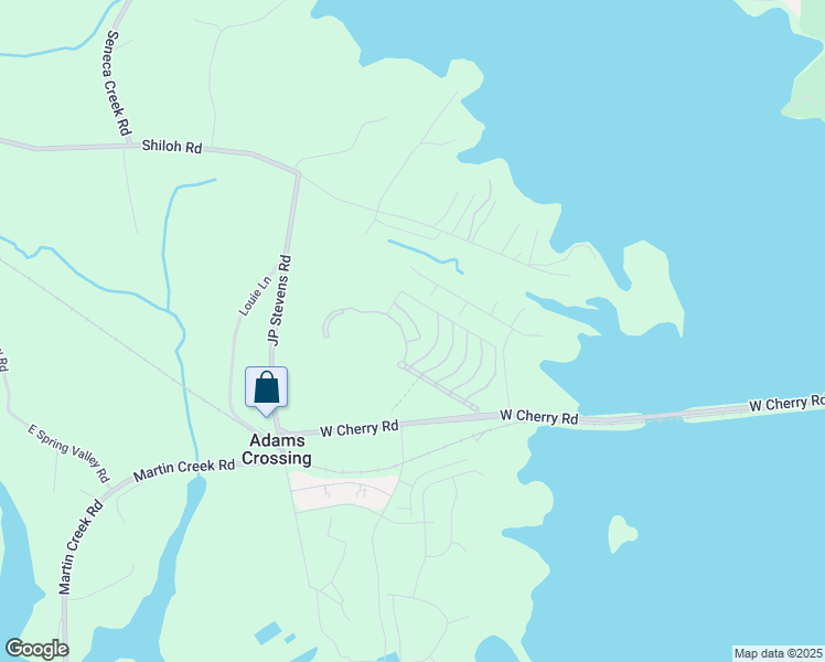 map of restaurants, bars, coffee shops, grocery stores, and more near 1633 Muscovy Way in Seneca