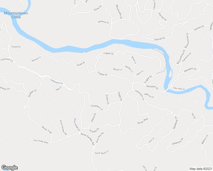 map of restaurants, bars, coffee shops, grocery stores, and more near 164 Evans Drive in Ellijay