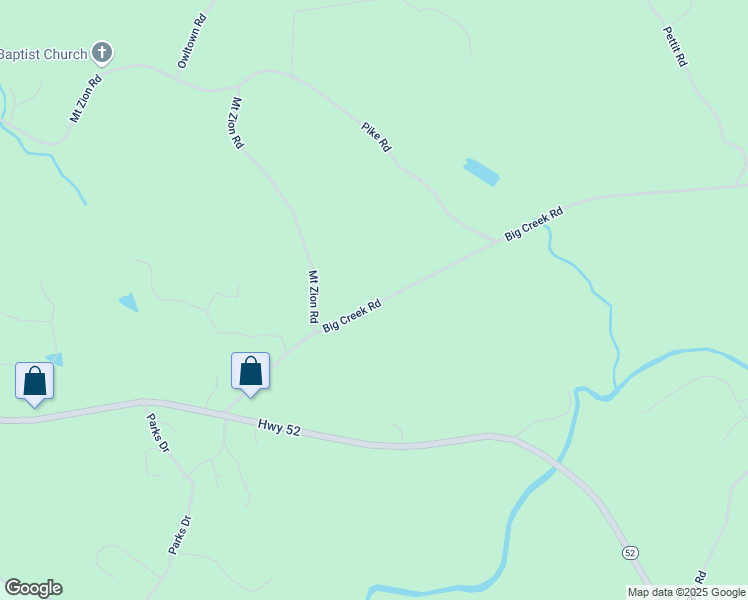 map of restaurants, bars, coffee shops, grocery stores, and more near 439 Buck Creek Road in Ellijay
