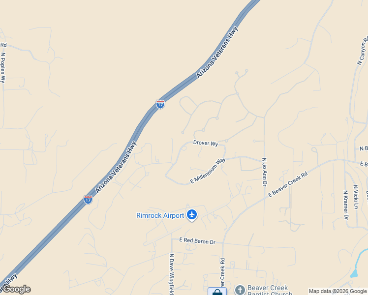 map of restaurants, bars, coffee shops, grocery stores, and more near 3117 Forest Lane in Lake Montezuma