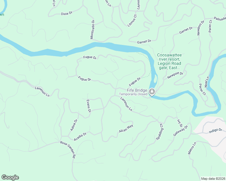 map of restaurants, bars, coffee shops, grocery stores, and more near 33 Jersey Fleur Drive in Ellijay