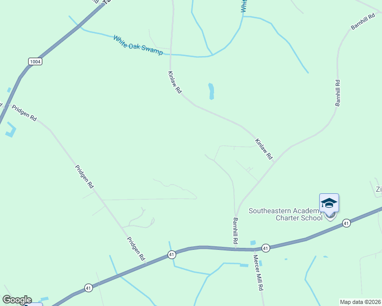 map of restaurants, bars, coffee shops, grocery stores, and more near 407 Kinlaw Road in Lumberton