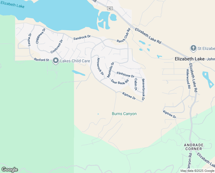 map of restaurants, bars, coffee shops, grocery stores, and more near Ranch Club Road in Los Angeles County