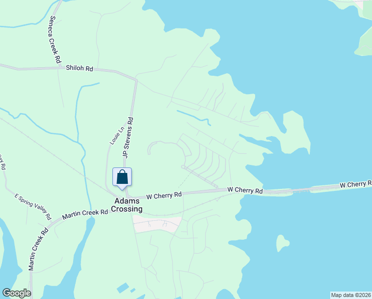 map of restaurants, bars, coffee shops, grocery stores, and more near 1633 Muscovy Way in Seneca