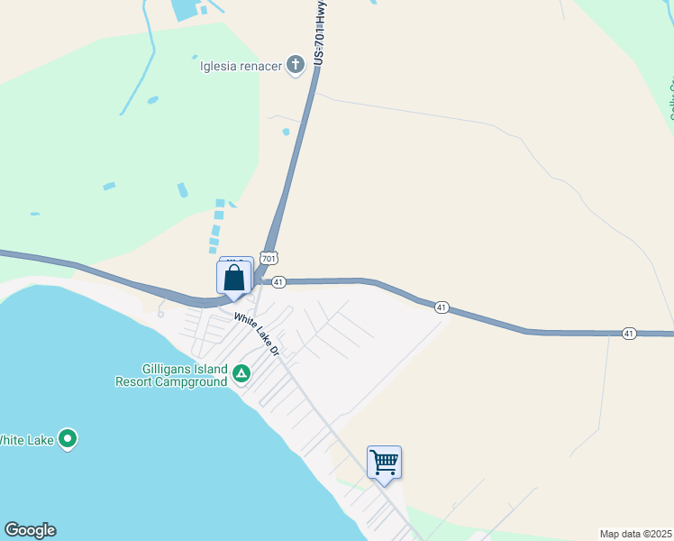 map of restaurants, bars, coffee shops, grocery stores, and more near 7529 North Carolina 41 in Elizabethtown