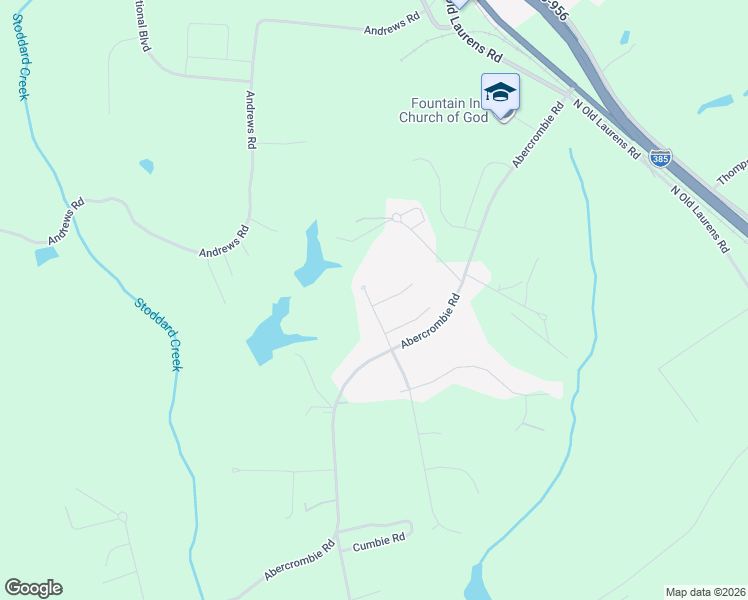 map of restaurants, bars, coffee shops, grocery stores, and more near 45 Legacy Lane in Fountain Inn