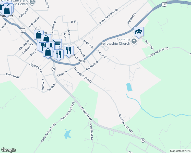 map of restaurants, bars, coffee shops, grocery stores, and more near 304 Hill in Westminster