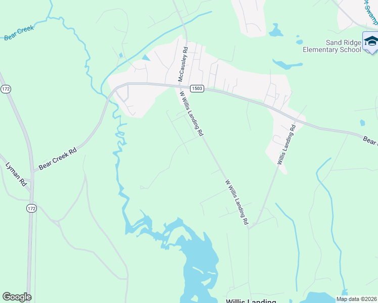 map of restaurants, bars, coffee shops, grocery stores, and more near 300 Burley Drive in Hubert