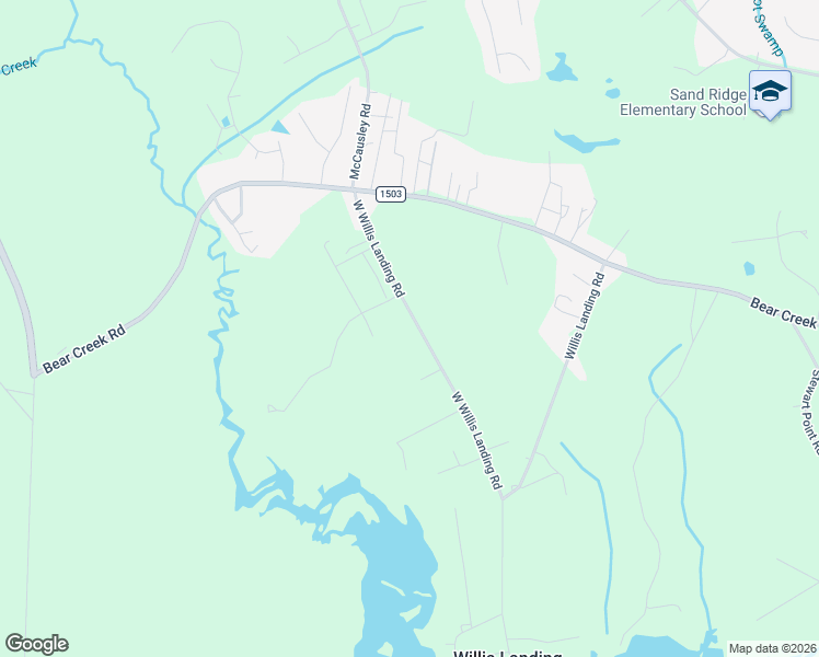 map of restaurants, bars, coffee shops, grocery stores, and more near 468 West Willis Landing Road in Hubert
