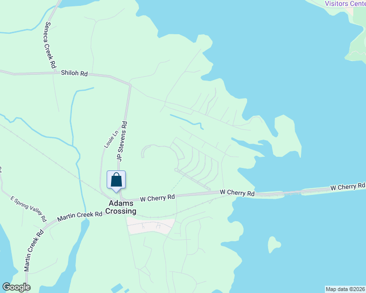 map of restaurants, bars, coffee shops, grocery stores, and more near 1633 Muscovy Way in Seneca