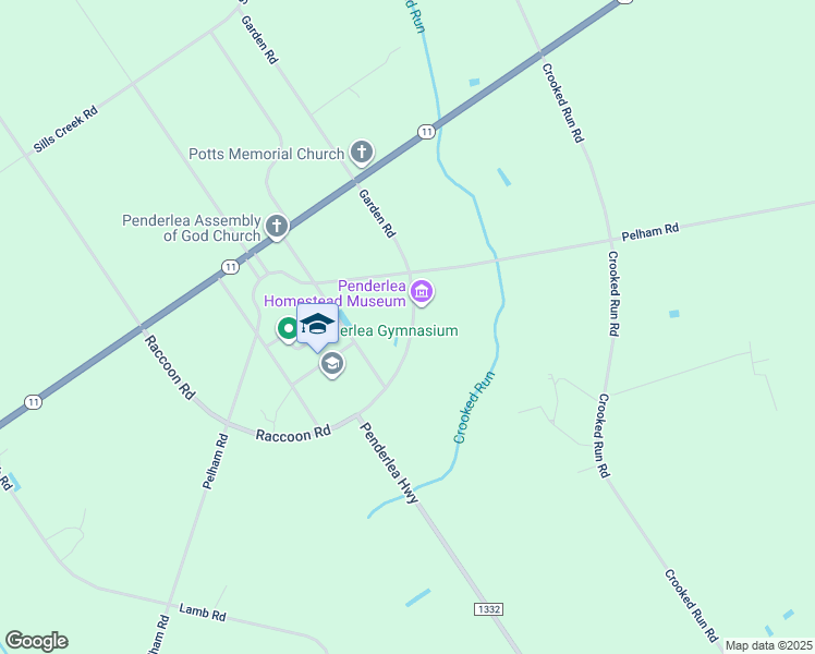 map of restaurants, bars, coffee shops, grocery stores, and more near 239 Garden Road in Pender County