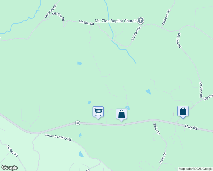 map of restaurants, bars, coffee shops, grocery stores, and more near 452 Ridgemont Lane in Ellijay