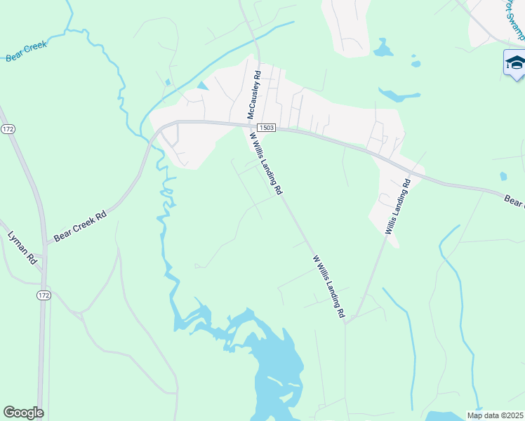 map of restaurants, bars, coffee shops, grocery stores, and more near 313 Burley Drive in Hubert