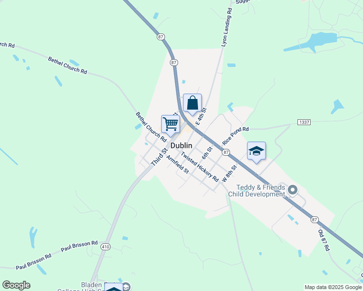 map of restaurants, bars, coffee shops, grocery stores, and more near in Dublin