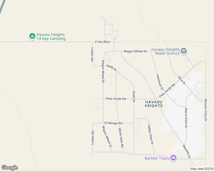 map of restaurants, bars, coffee shops, grocery stores, and more near 7794 Wagon Wheel Drive in Lake Havasu City