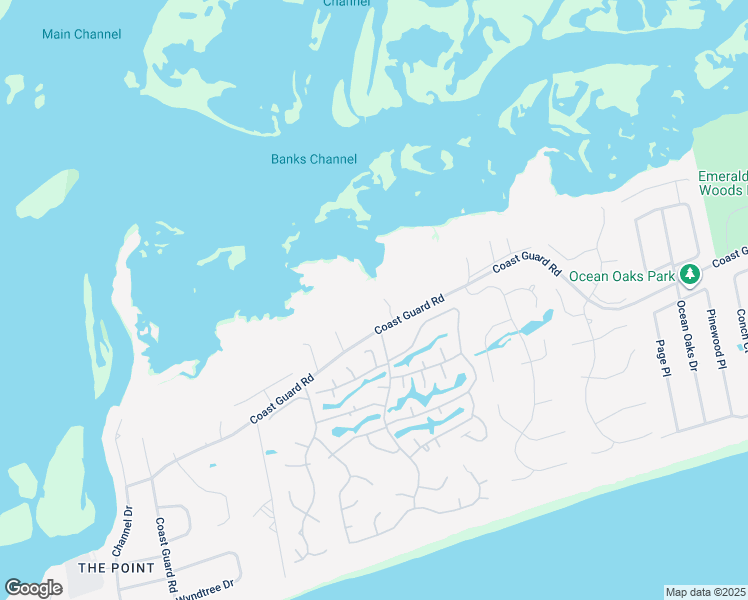 map of restaurants, bars, coffee shops, grocery stores, and more near 10034 Coast Guard Road in Emerald Isle