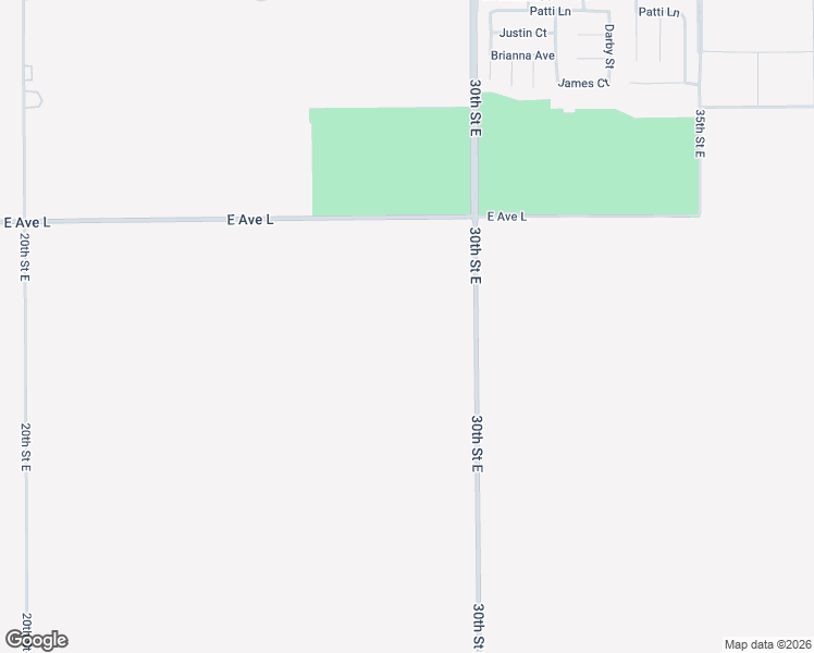 map of restaurants, bars, coffee shops, grocery stores, and more near 30th Street East in Palmdale