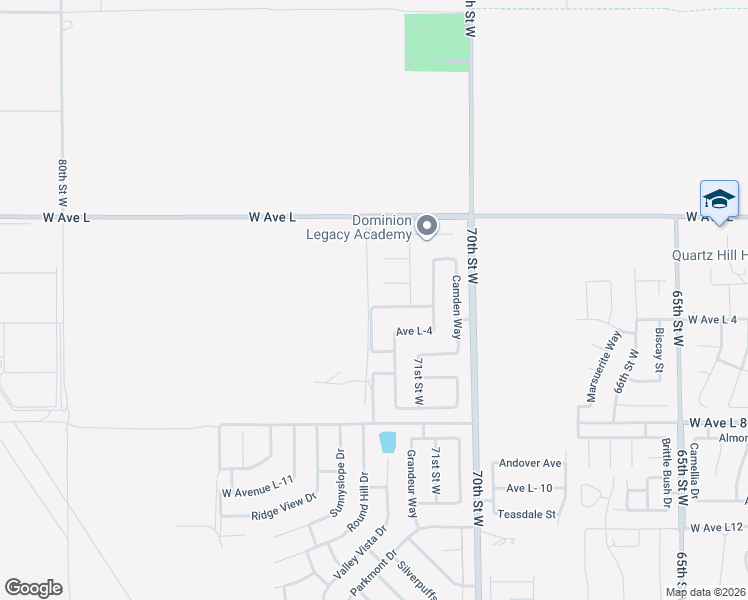 map of restaurants, bars, coffee shops, grocery stores, and more near 7161 Hemlock Avenue in Lancaster