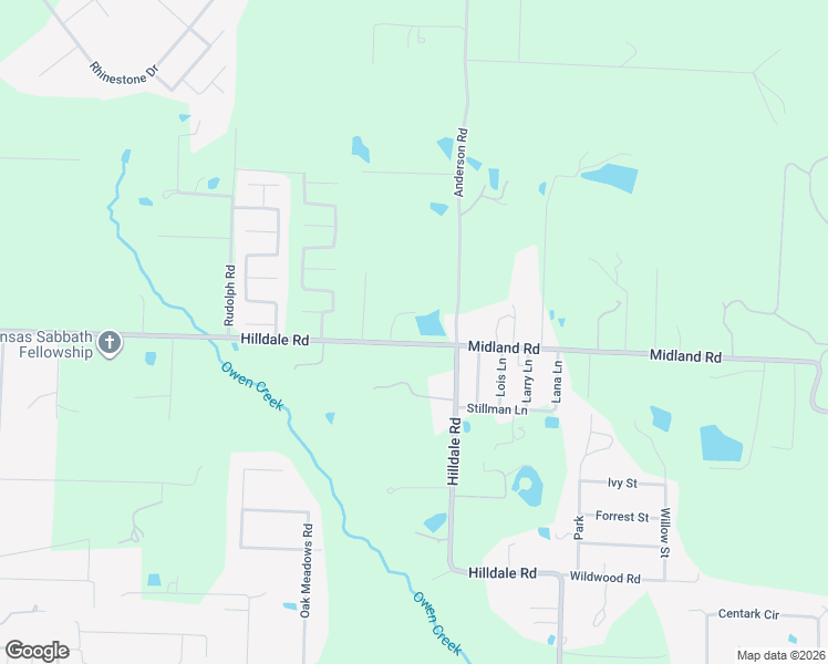 map of restaurants, bars, coffee shops, grocery stores, and more near 2616 Hilldale Road in Alexander