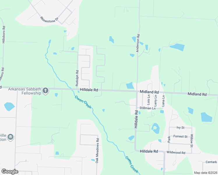 map of restaurants, bars, coffee shops, grocery stores, and more near 2812 Hilldale Road in Alexander